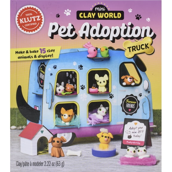Mini Clay World Pet Adoption Truck Craft Kit by Klutz Press