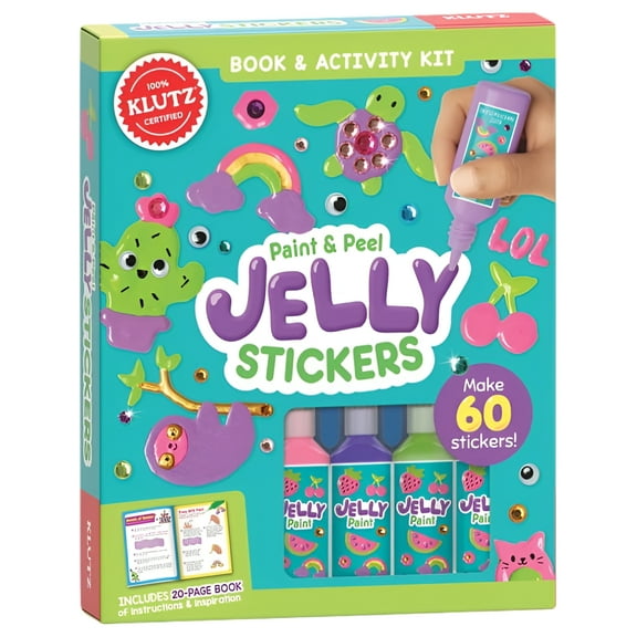 Paint & Peel Jelly Stickers, (Hardcover)