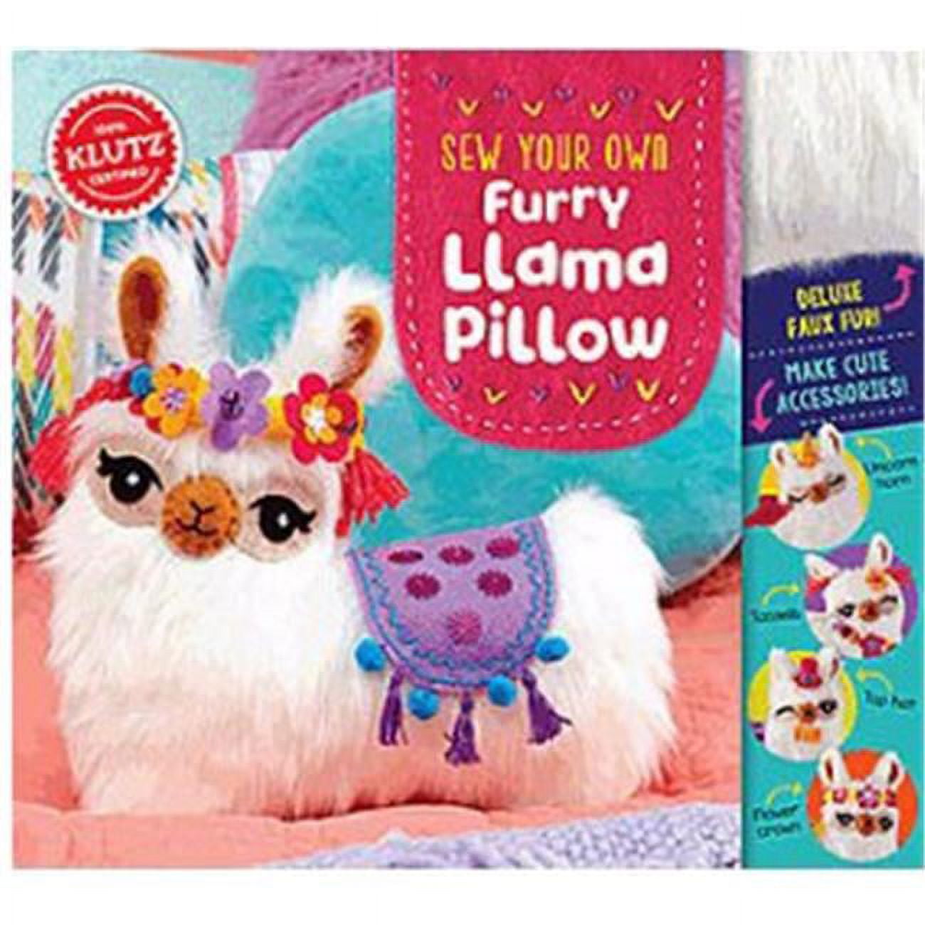 Klutz-Scholastic 159218 Sew Your Own Furry Llama Pillow Kit - Ages