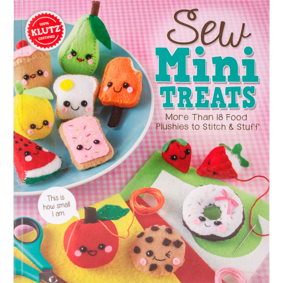 CRAFTILOO 12 Pre-Cut Mini Treats Dessert Fun Kids Sewing Kit for Kids Ages 8-12 Children Beginners Sewing Kit Make Your Own Felt Pillow Plush Craft Kit Girls
