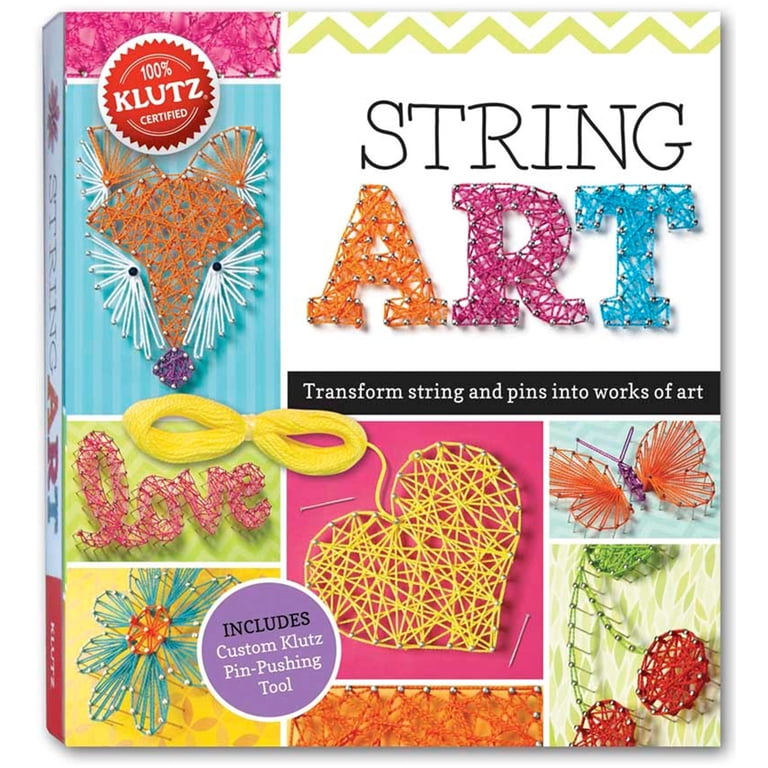 Klutz, String Art Kit, Includes 360ft Thread, 20 Projects for Kids