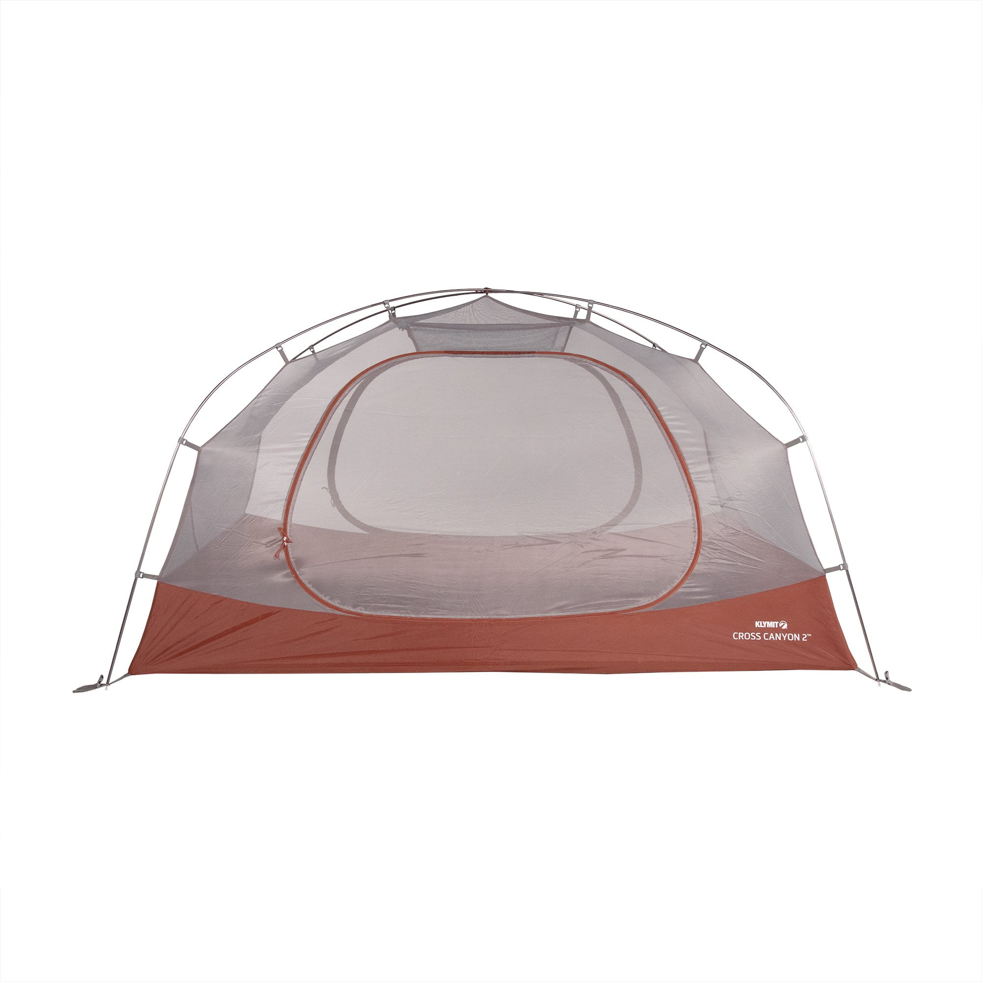 Ultralight Gray and Orange 2-Person 3-Season Dome Tent
