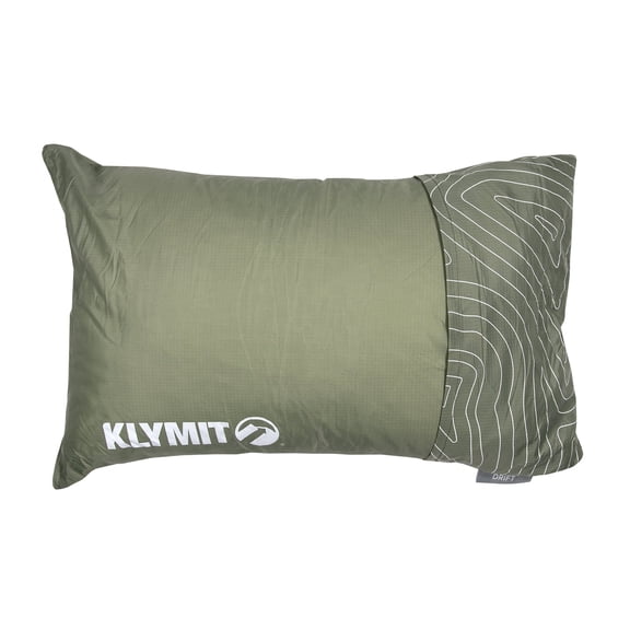 Klymit Drift Summit Camp Pillow, Memory Foam Camping & Travel Pillow with Water-Resistant Cover, Regular