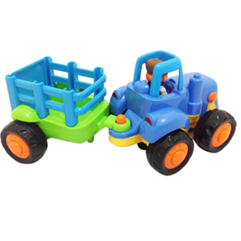 Klzo Tractor & Trailer Toy Tractor & Trailer Combo for Toddlers Age 1