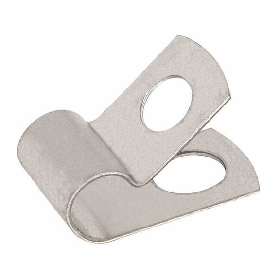 Kmc Cable Clamp, Steel, 3/16 in Bundle Dia., Gray, 50 PK CO0309Z1
