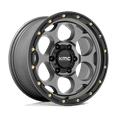 thumbnail image 1 of Kmc Km541 Dirty Harry 20X9 6X135 False 66.1Cb Satin Gray With Black Lip Wheel, 1 of 4