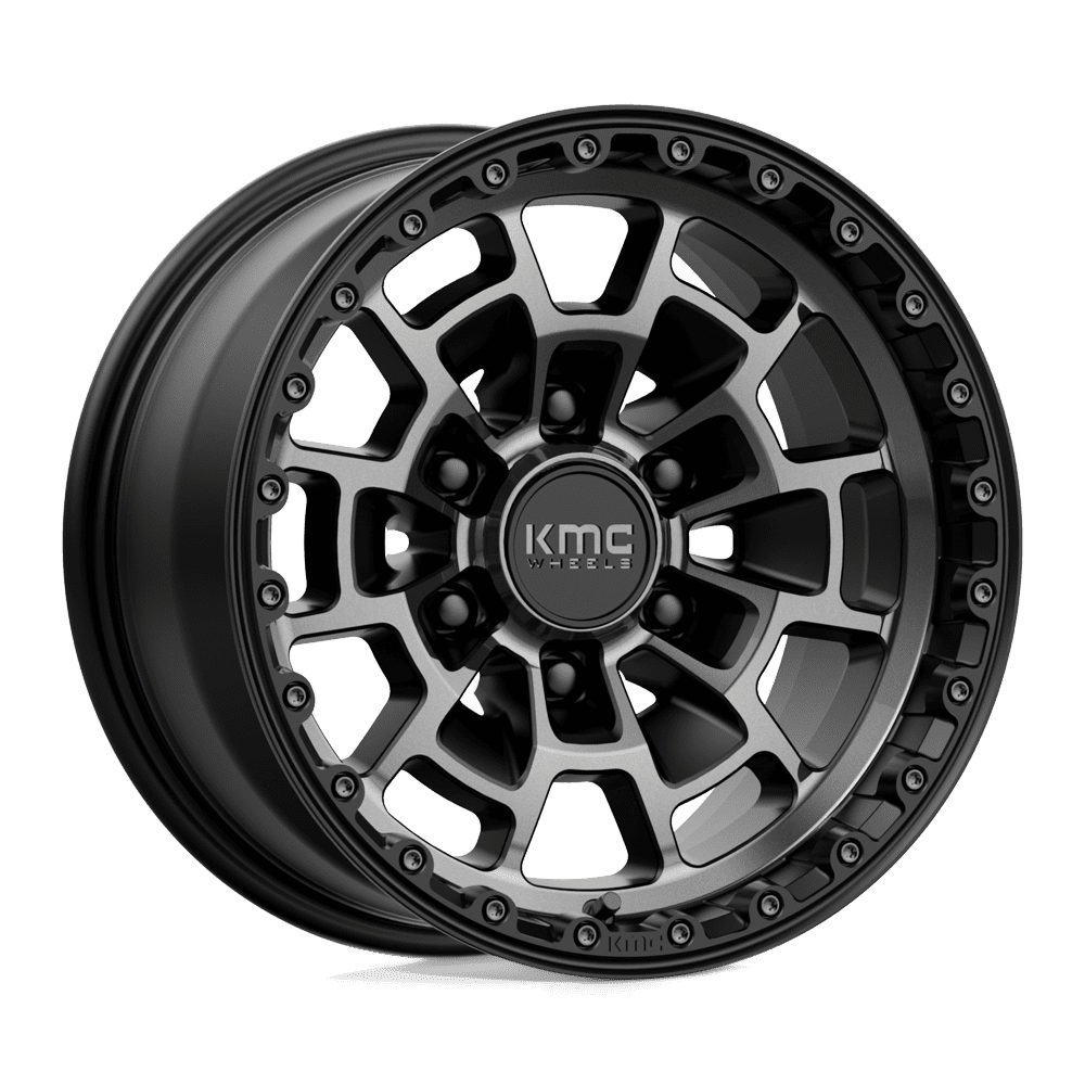 Kmc Km718 Summit 16X8 6X139.7 False 106.1Cb Satin Black With Gray Tint Wheel