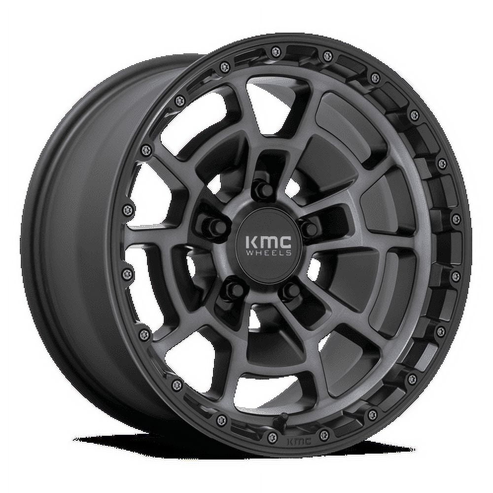 Kmc Km718 Summit 17X8.5 6X139.7 18Et 72.56Cb Satin Black With Gray Tint Wheel