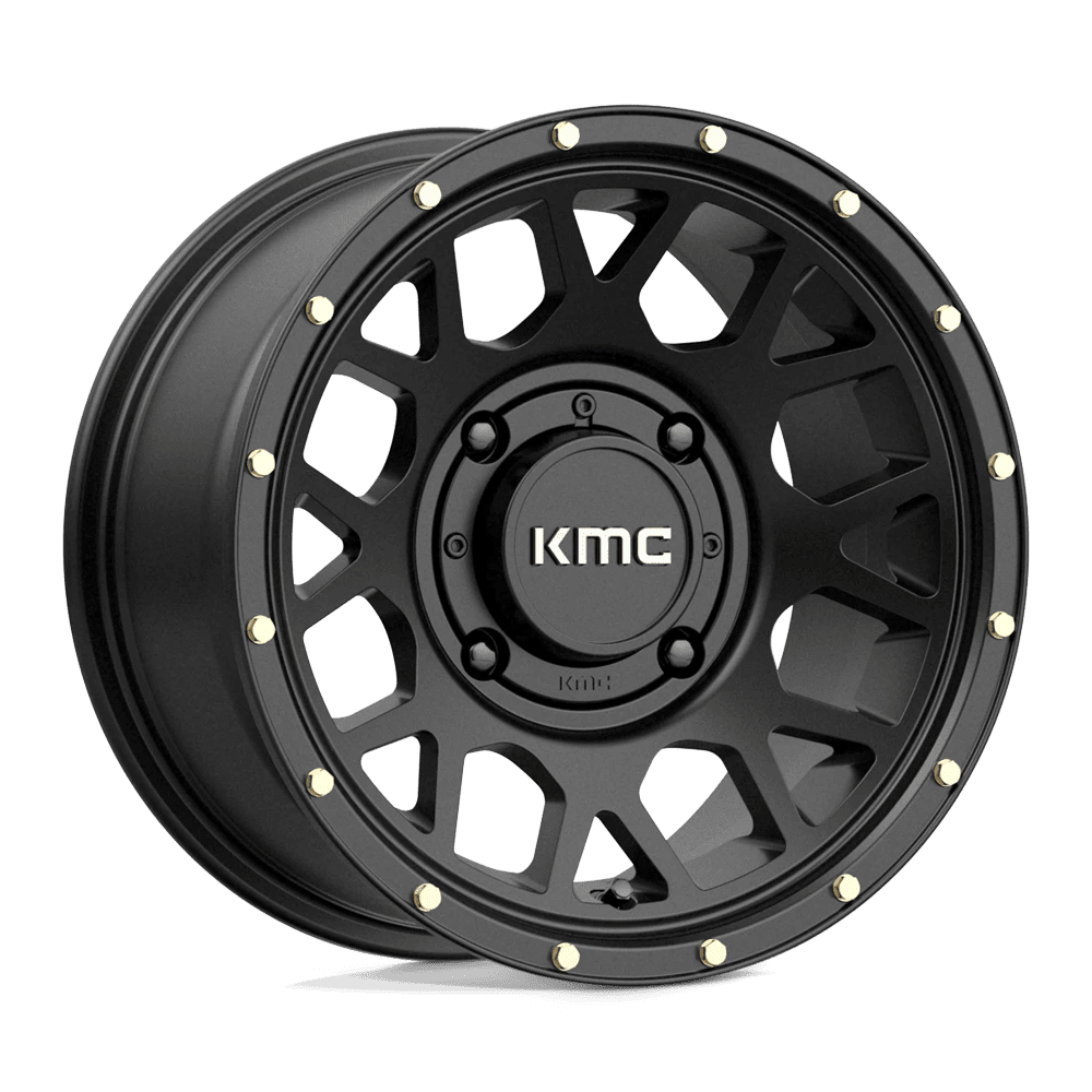 Kmc Ks135 Grenade 14X10 4X156 False 112Cb Satin Black Wheel