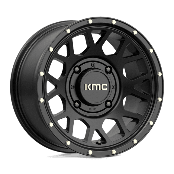 Kmc Ks135 Grenade 14X7 4X137 10Et 115.1Cb Satin Black Wheel
