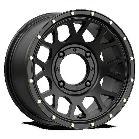 Kmc Ks135 Grenade 14X7 4X156 38Et 132Cb Satin Black Wheel