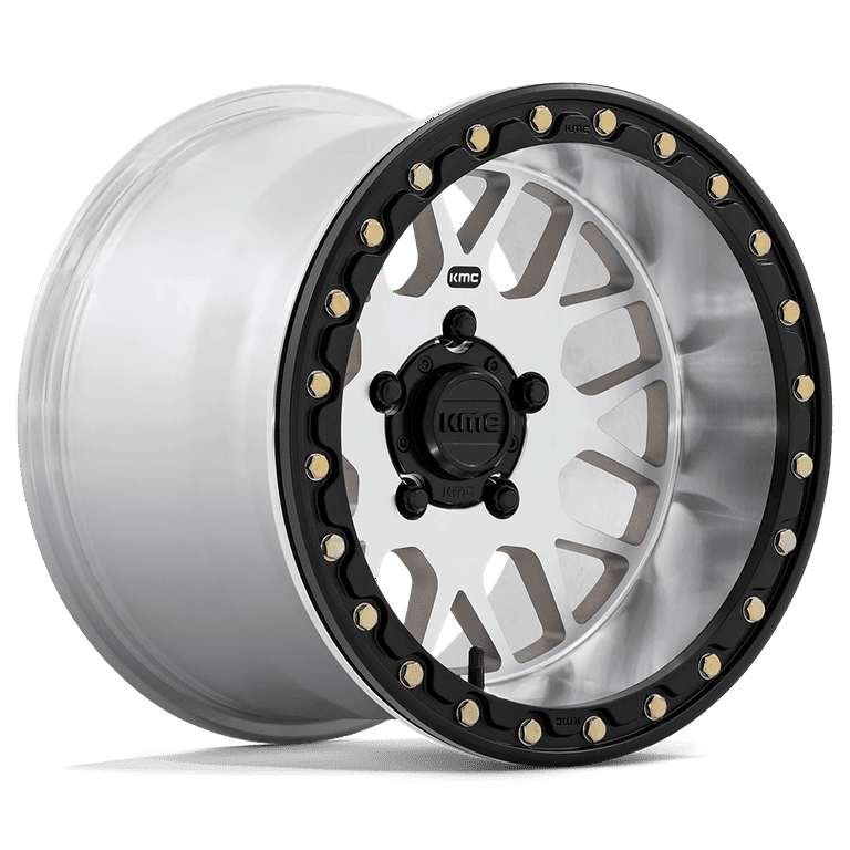 Kmc Ks235 Grenade Beadlock 15X10 4X137 0Et 72.56Cb Machined Wheel