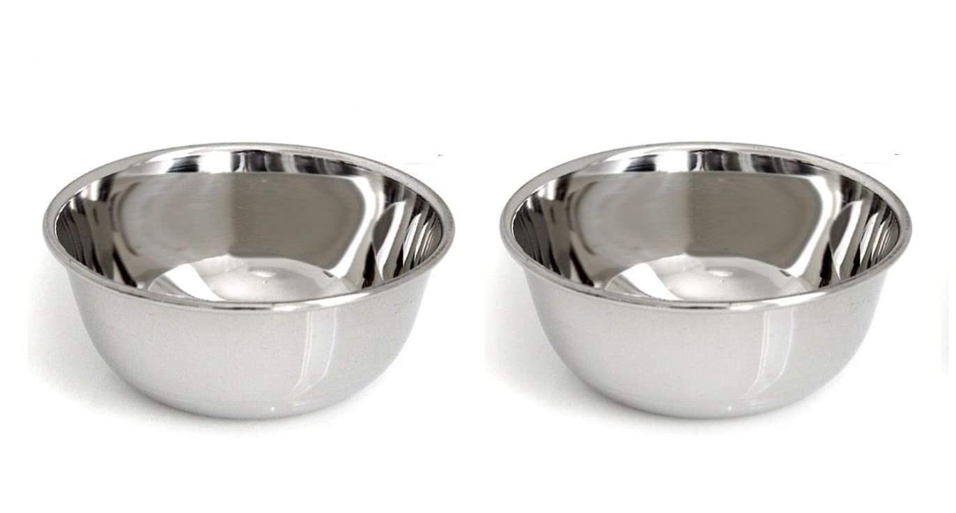 Kmdr Stainless Steel Diya Katori For Pooja Article In Puja Thali (Set