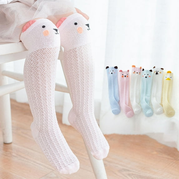 Kmdttou 1-3years Baby Summer Stockings Thin Cotton Socks Newborn Baby Socks Spring And Fall Models Over The Knee Does Not Strangle The Leg