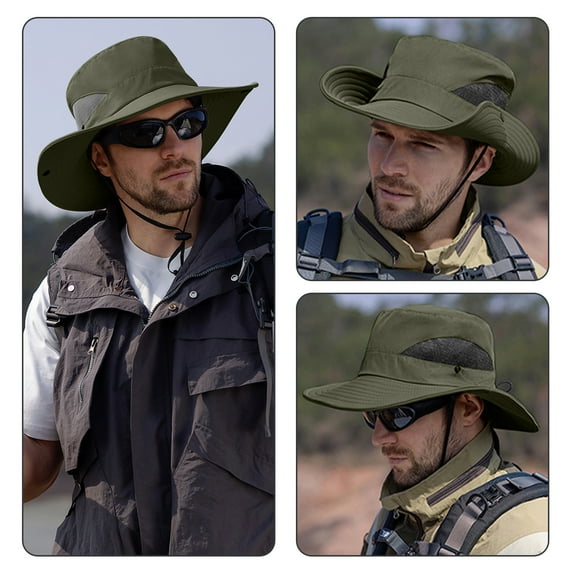 Kmdttou 2 Ways To Wear Sunscreen Visor Hat Men And Women Hiking And Fishing Quick Dry Fisherman's Hat Breathable Visor Hat ,UPF50  Wide-Brim Sun Hat