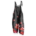 thumbnail image 1 of Kmdttou 2025 New Women Fashion Plus Size Print Sleeveless Two Pocket Casual Overalls Jumpsuit Jumpsuit Pants,S-5XL, 1 of 5