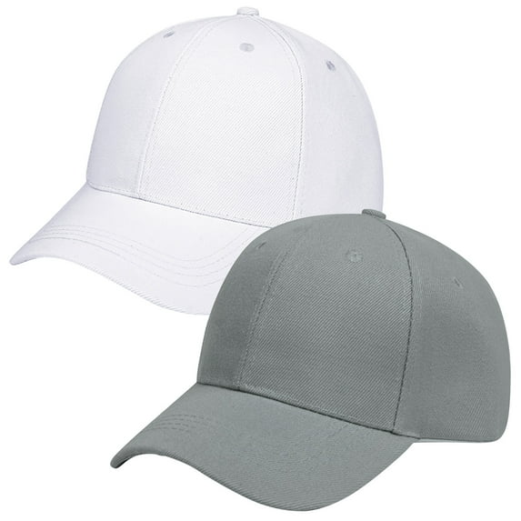 Kmdttou 2PC Hat Light Board Color Baseball Men Hat ，Men's Vintage Washed Cotton Baseball Cap–Adjustable Fit & Breathable,Lightweight Nylon Sports Cap