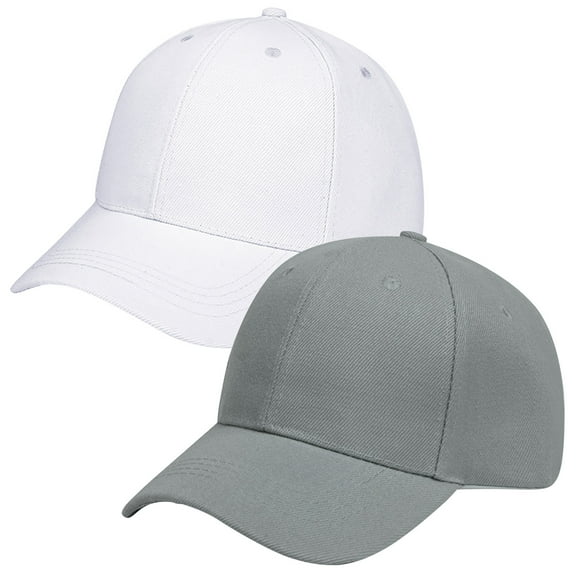 Kmdttou 2PC Hat Light Board Color Baseball Men Hat ，Men's Vintage Washed Cotton Baseball Cap–Adjustable Fit & Breathable,Lightweight Nylon Sports Cap