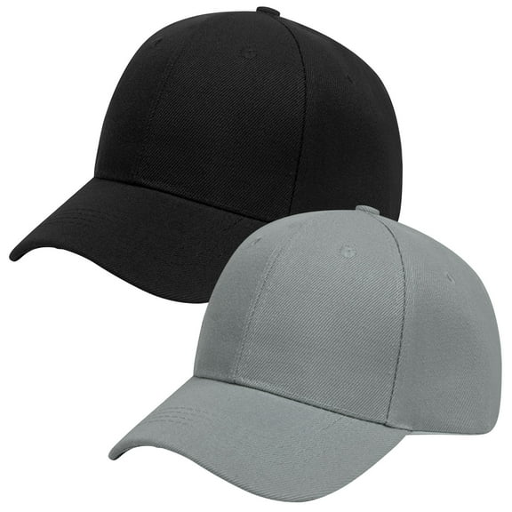 Kmdttou 2PC Hat Light Board Color Baseball Men Hat ，Men's Vintage Washed Cotton Baseball Cap–Adjustable Fit & Breathable,Lightweight Nylon Sports Cap