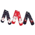 thumbnail image 1 of Kmdttou 3 Pairs Women's Christmas Prints Thick Warm Middle Tube Socks Christmas Socks Socks Winter-Gifts for Women/Men-Warm Thick Soft, 1 of 8