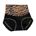 thumbnail image 1 of Kmdttou Up to 50% off!Women's Female Leopard Print Underwear European And American High Waisted Waist Cinching Hip Lifting Plus Size Seamless Underwear (Available in Plus Size), 1 of 5