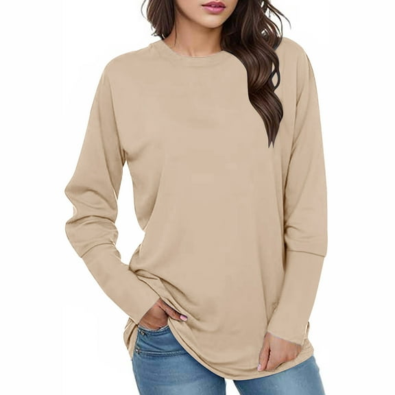 Up to 50% off Women's s Sweatshirts Hoodies Fleece Long Sleeve Crewneck Oversized Pullover Sweaters Casual Crew Neck Fall Clothes