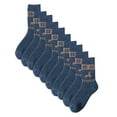 thumbnail image 1 of Kmdttou Ankle Soft Moisture-wicking Socks Men's Winter Printing Fleecing Warm Deodorize And Absorb Sweat Middle Barrel Socks, 1 of 3