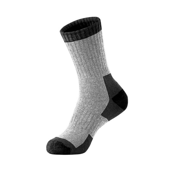 Kmdttou Ankle Soft Moisture-wicking Socks Men's Winter Splice Color Fleecing Warm Deodorize And Absorb Sweat Middle Barrel Socks