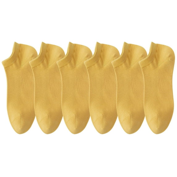 Kmdttou Athletic Running Socks Low Cut Sports Tab Socks 6 Pairs Womens Socks Mesh Ventilation Non Slip Liner Footies Thin Socks Lightweight Socks