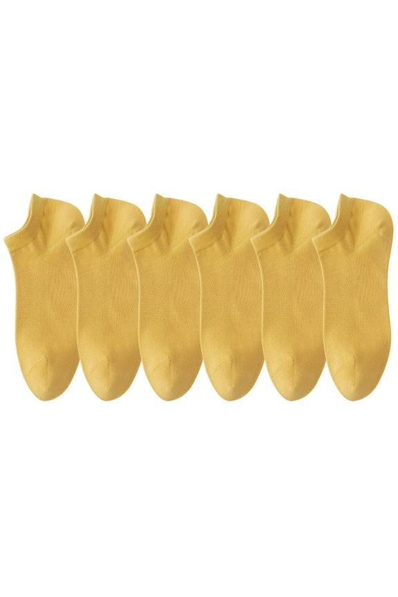 Athletic Running Socks Low Cut Sports Tab Socks 6 Pairs Womens Socks Mesh Ventilation Non Slip Liner Footies Thin Socks Lightweight Socks