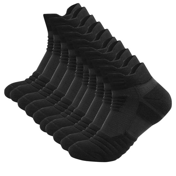 Kmdttou Athletic Running Socks Sports Tab Socks Men's Casual Solid Color Sweat-absorbing Breathable And Outdoor Socks For Sports