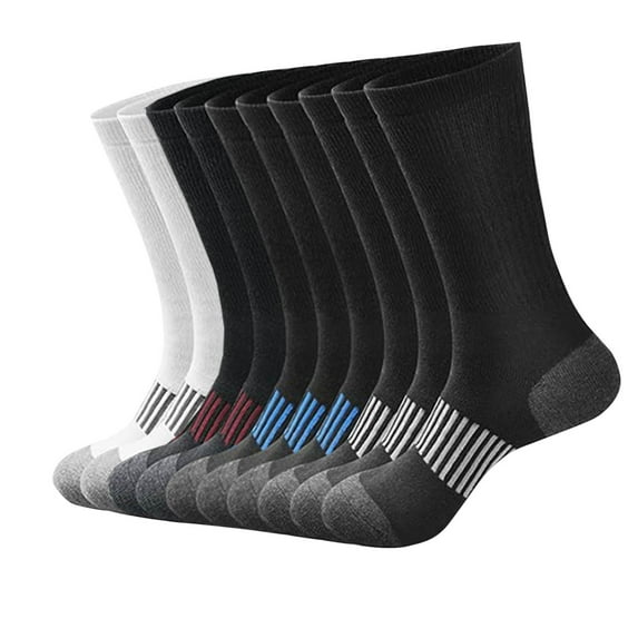 Kmdttou Athletic Running Socks Sports Tab Socks Men's Casual Solid Color Sweat-absorbing Breathable And Outdoor Socks For Sports