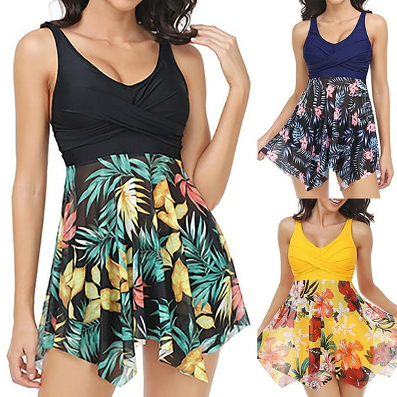 Kmdttou Bathing Suit for Women Fashion Bikini Set Swimsuit Two Piece Solid Color Sling Swimwear on Clearance!