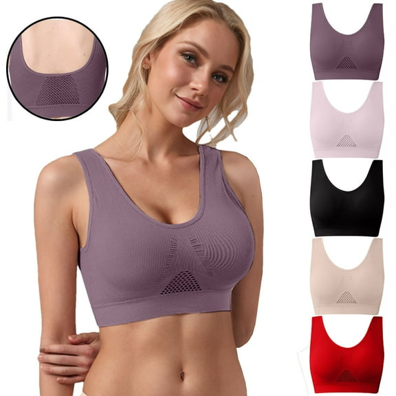 Kmdttou Bras for Women Push-Up Full Coverage Comfort Supportive Bra Women Leopard-Print Front Buckles Underwear No Steel Close Bra