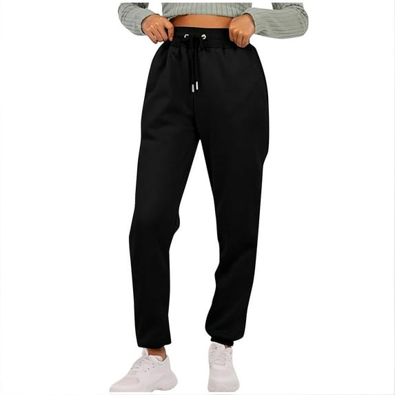 Kmdttou Cargo Pants Women Baggy High Waisted Drawstring Wide Leg Ankle Strap With Pocket Work Pants