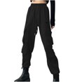 thumbnail image 1 of Kmdttou Cargo Pants Women Baggy Plus Size Mid-waist Pocket Overalls Casual Pants In Spring And Summer (Regular & Plus Size) (Regular & Plus Size) L-5XL, 1 of 8