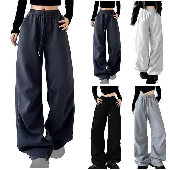 Kmdttou Cargo Pants for Women Mid-waist Pocket Overalls Casual Pants In Spring And Summer