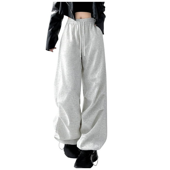 Kmdttou Cargo Pants for Women Mid-waist Pocket Overalls Casual Pants In Spring And Summer