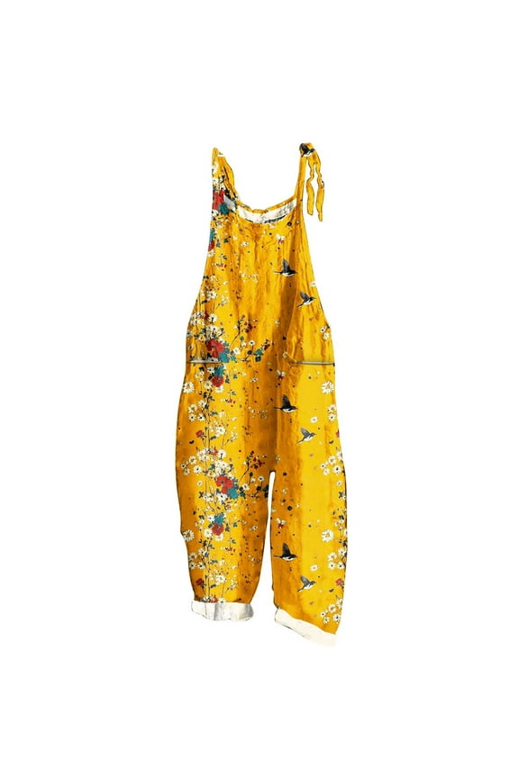 Cargo Pants for Women Plus Size Easter Print Sleeveless Two Pocket Casual Overalls Jumpsuit Jumpsuit Pants (Regular & Plus Size) S-5XL