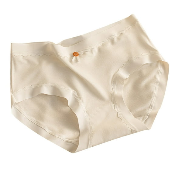 Kmdttou Clearance Under 5$!Women's Mid Oversized Nude Underwear With Seamless And Breathable Cotton Crotch Buttocks Lifting And Sexy Triangular Panties (Available in Plus Size)