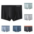 thumbnail image 1 of Kmdttou Clearance Under 10$! Men's Breathable And Comfortable Large Size Boxers Briefs Sexy Boxers Briefs (Size:L-3XL), 1 of 3