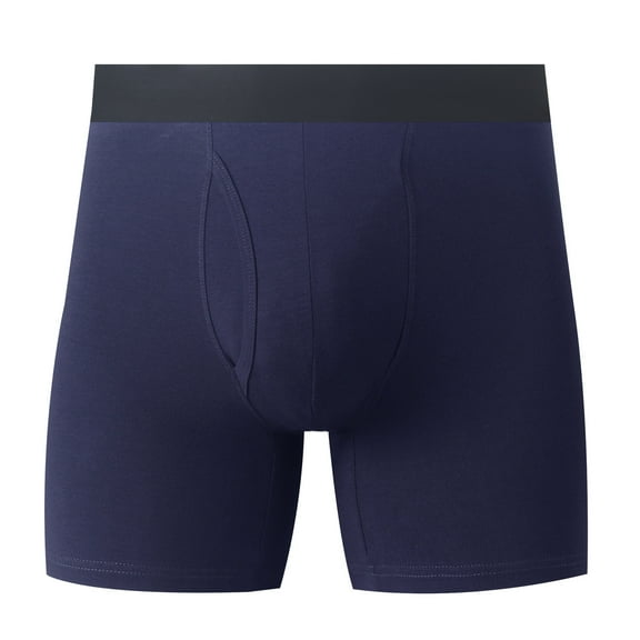 Kmdttou Clearance Under 10$! Men's Cotton Boxers Solid Color Open (Size:S-2XL)