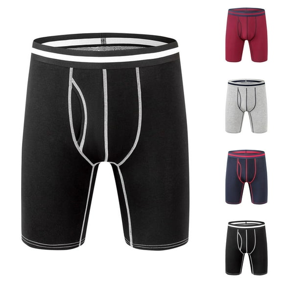 Kmdttou Clearance Under 10$! Men's Underwear Comfortable Breathable Close-fitting Underwear Boxers (Size:S-2XL)