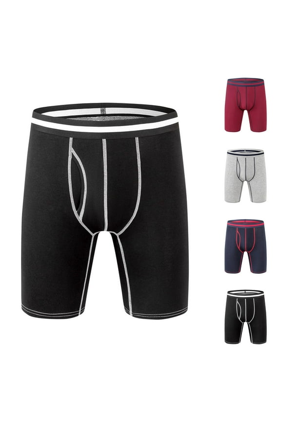 Clearance Under 10$! Men's Underwear Comfortable Breathable Close-fitting Underwear Boxers (Size:S-2XL)