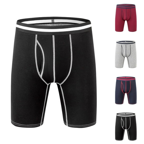 Kmdttou Clearance Under 10$! Men's Underwear Comfortable Breathable Close-fitting Underwear Boxers (Size:S-2XL)