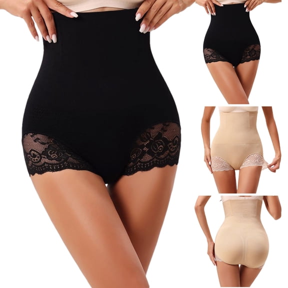 Kmdttou Clearance Under 10$!Women's High Waisted Lace Body Shaper Shorts Shapewear For Panties (Available in Plus Size)