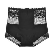 Kmdttou Clearance Under 10$!Women's Lace Abdomen Mid-rise Waist And Hip Lift Comfortable Body Breathable Underwear Briefs (Regular & Plus Size)