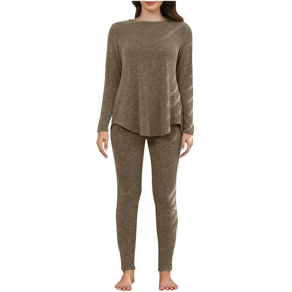 Kmdttou Clearance Under 5$! Home Wear Hooded Home Couple Wear Solid Color Plush Insulation Set For Casual Wear For Women on Clearance!