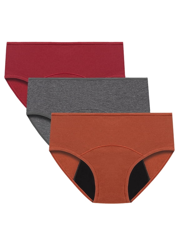 Clearance Under 5$!Women's 3PC Menstrual Leak Proof Menstrual Panties Cotton Physiological Underpants (Regular & Plus Size)