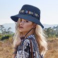 thumbnail image 1 of Kmdttou Colorful Ribbon Fisherman's Hat For Men And Women Outdoor Fishing Mountaineering Hat Large Sunscreen Sun Hat Gift,Adjustable Buckle Sun Hat for Women/Men, 1 of 7